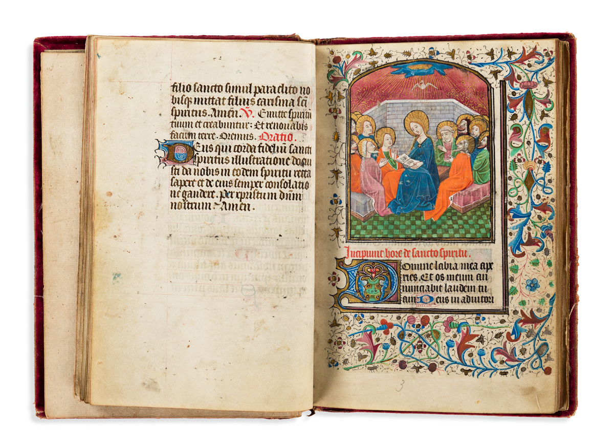 Book of Hours with Illuminated Miniatures. France, mid-15th century.